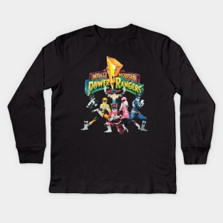 Mighty Morphin Power Rangers Kids Long Sleeve T-Shirt